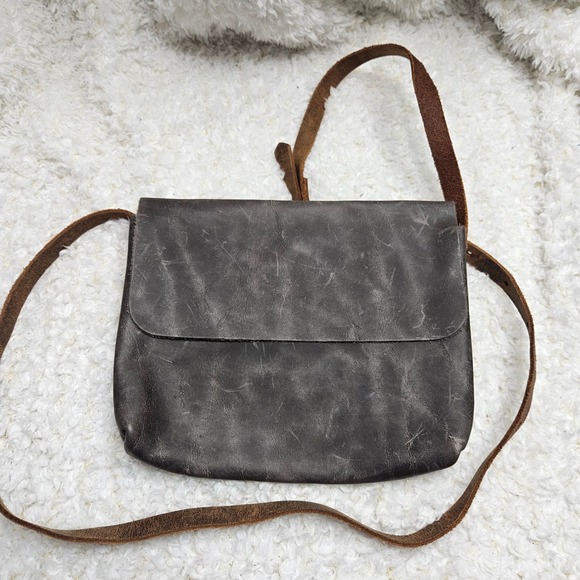 In Blue Handbags - In Blue Handmade Distressed Leather Made in USA Crossbody